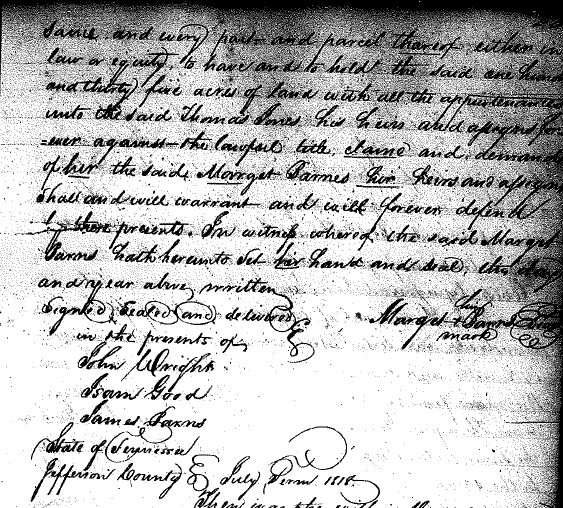 Frequent Traveler Ancestry Looking at Early Jefferson County Deeds