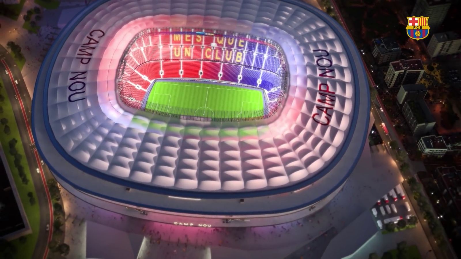 Watch: Barcelona Offers New Look at Massive 'Espai Barça' Project