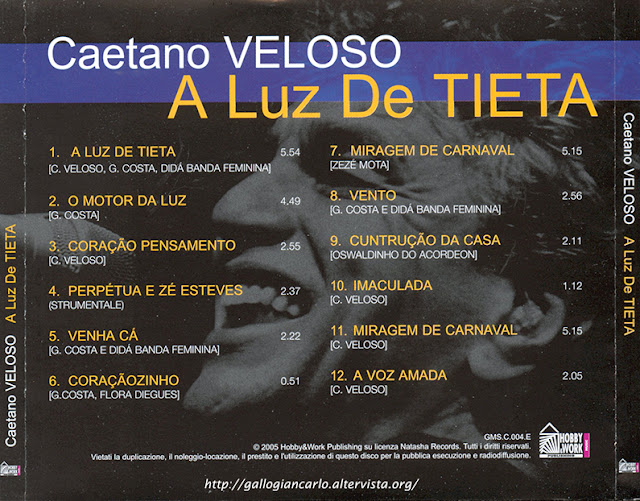 Caetano Veloso " A Luz De TIETA "