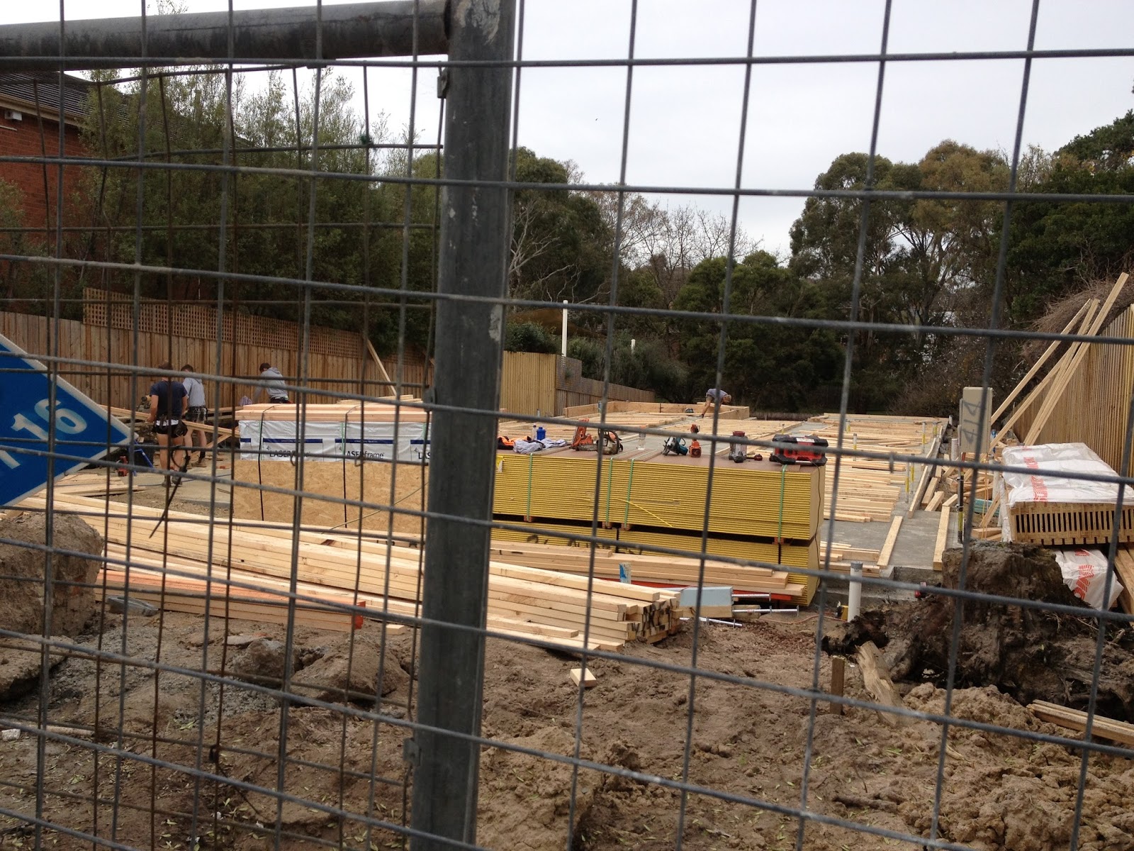 Porter Davis Sandringham 45 and some Ground Floor Framing 29 August