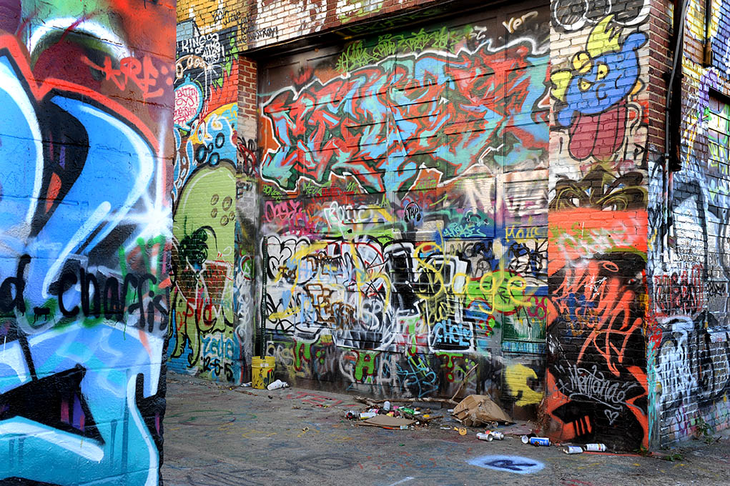 Lloyd Wolf Photographer Graffiti Alley, Baltimore MD