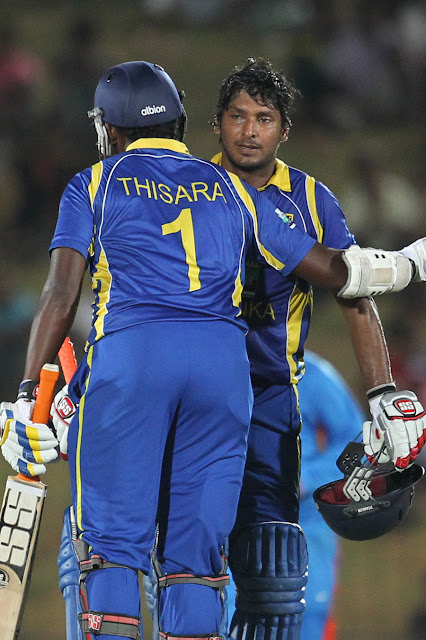 Sangakkara and Perera tried hard in the 2nd innings, though it wasn't enough to ensure a win against India (Hambantota 2012) | Planet "M"