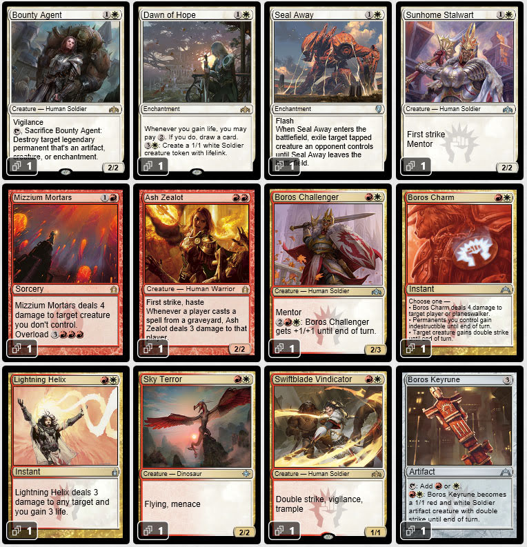 Magic the Gathering Adventures Ravnica Boros Guild Kit expanded to