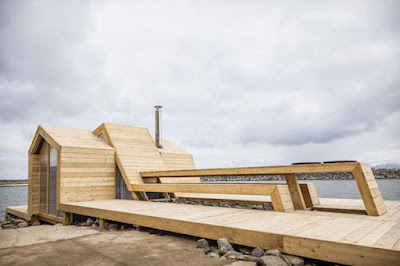 Sauna projetada e executada por estudantes na Noruega