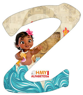 Bello Alfabeto de Moana Bebé. - Oh my Alfabetos!