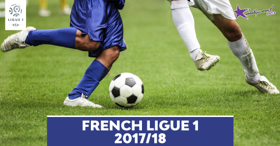 French Ligue 1: Week 28 Preview Two players compete for soccer ball