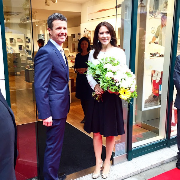 Crown Prince Frederik and Crown Princess Mary of Denmark visited Holsten Brewery in Hamburg, Germany 