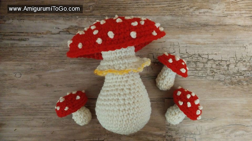 Crochet Mushroom 6 Inch Pattern Free.