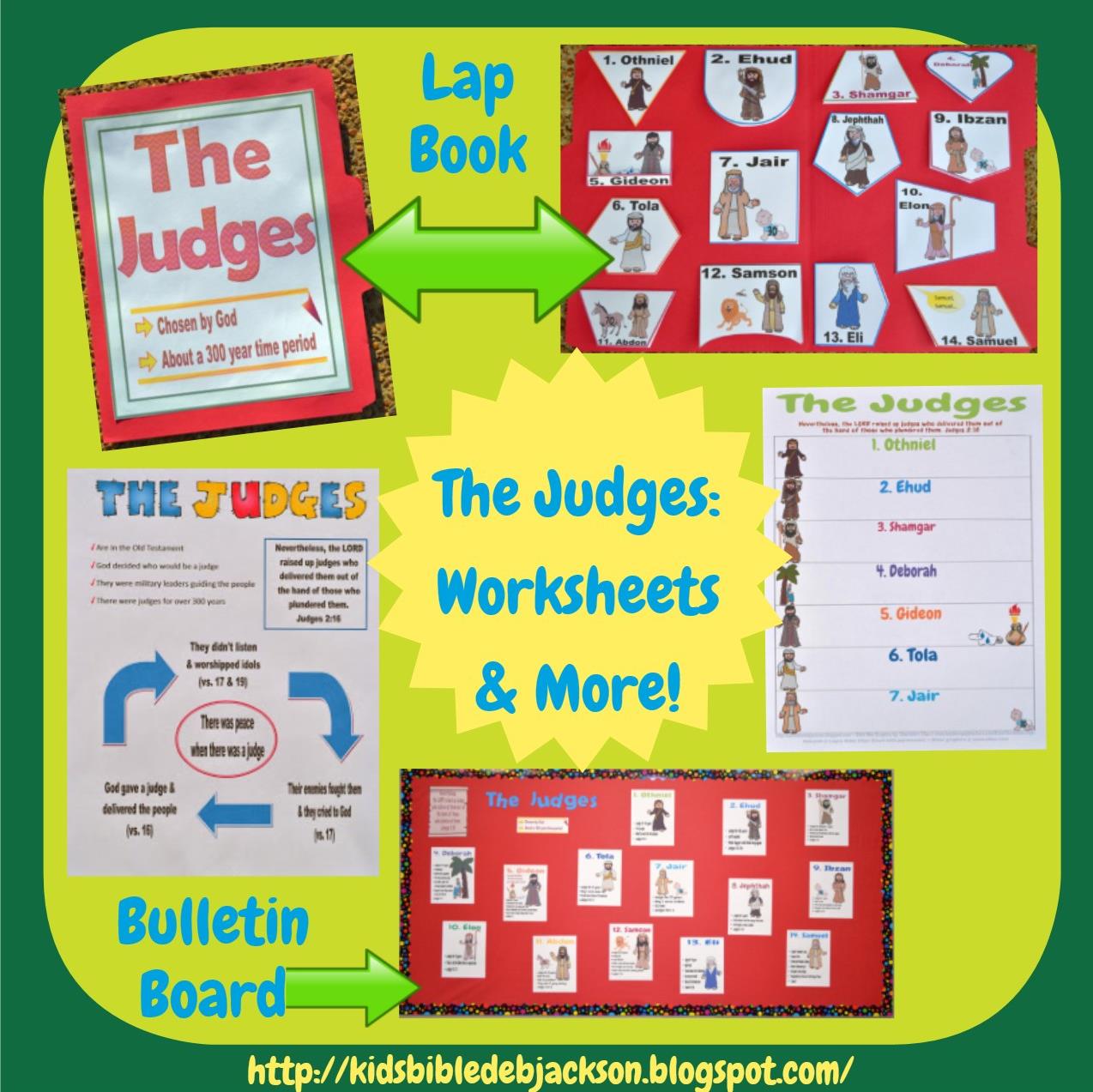 Bible Fun For Kids Judges Trading Cards