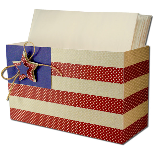 JMRush Designs: American Flag Open Top Box
