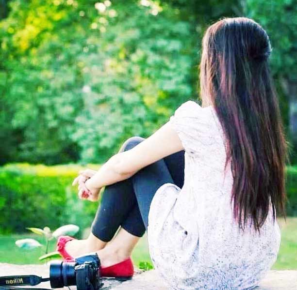 girl hidden face dp pic image girl hidden face dp pic image