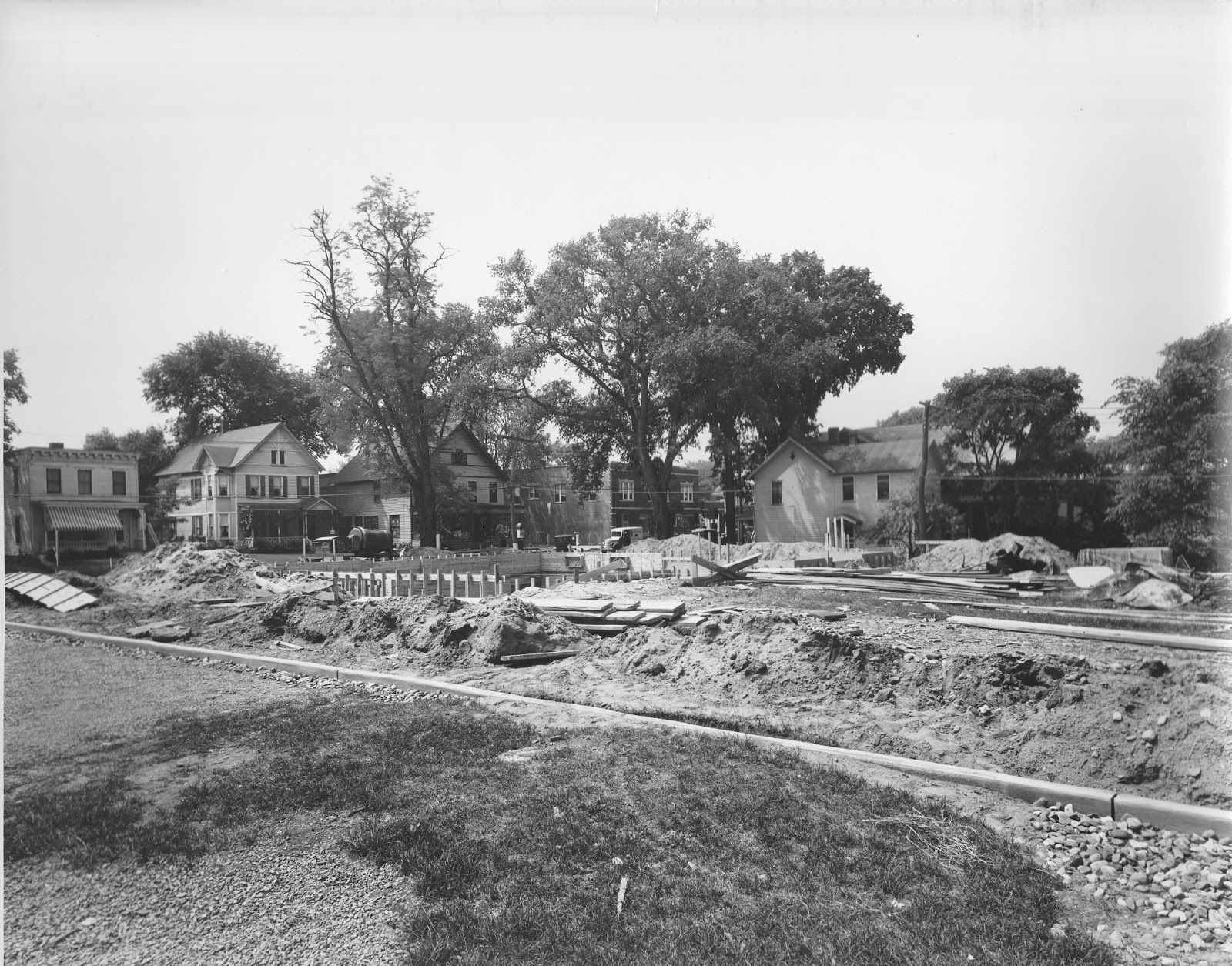 Bethlehem NY History The Delmar Post Office under construction