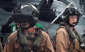 A pilot with Helmet mounted Display on its head