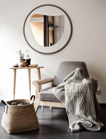 Manta decorativa en hogar