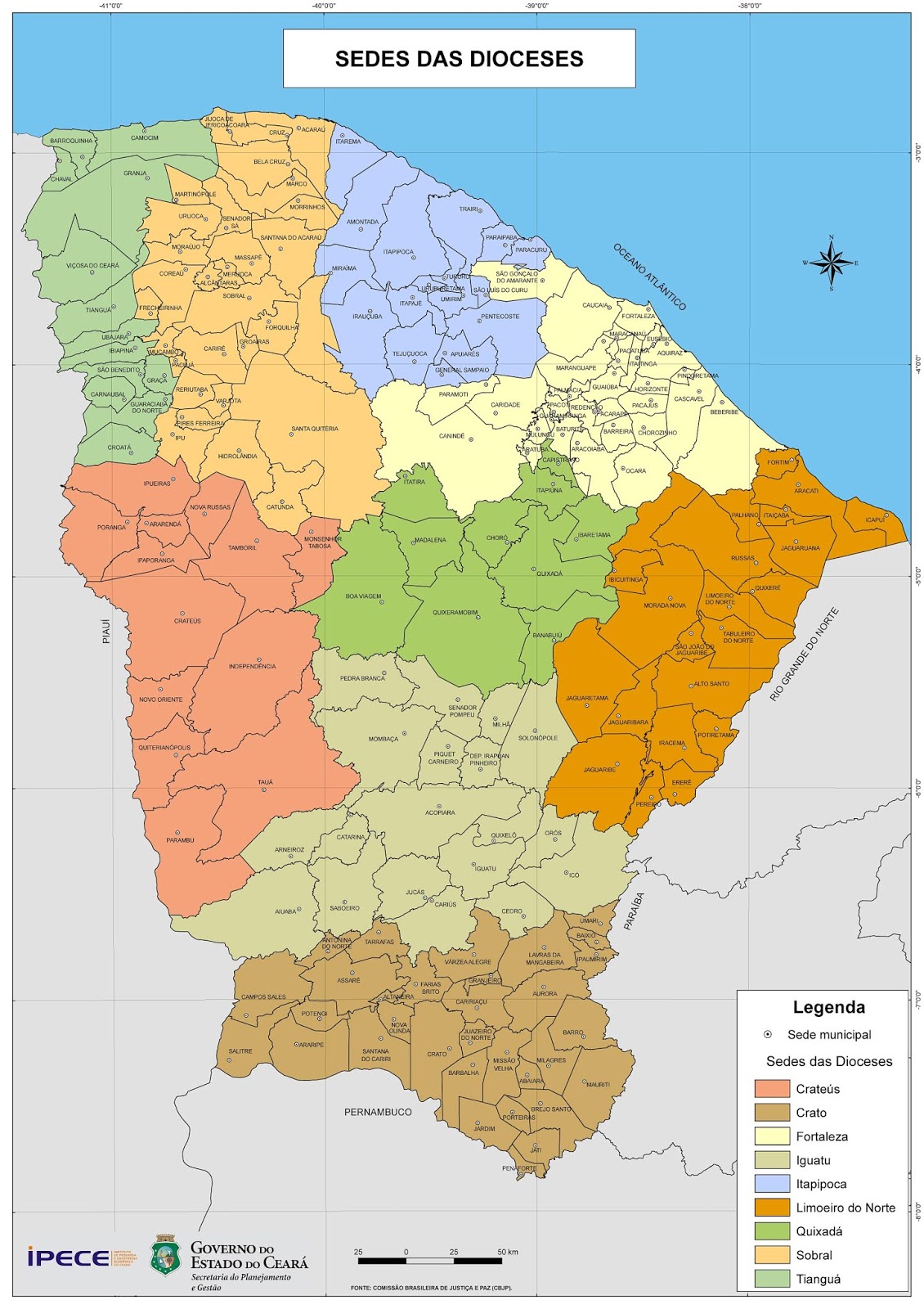 Mapas do Estado do Ceará Mapas do Estado do Ceará
