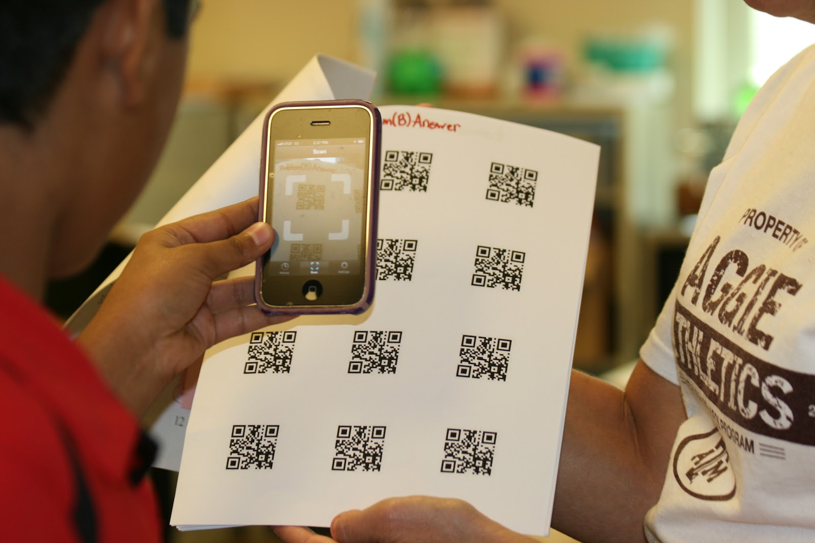 On The Prowl QR Codes in Math