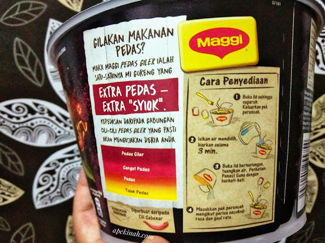 Pedas Sangat Ke Maggi Pedas Giler? Maggi, maggi pedas, maggi pedas giler