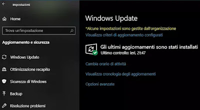 disattivare windows update sospendere aggiornamenti windows 10