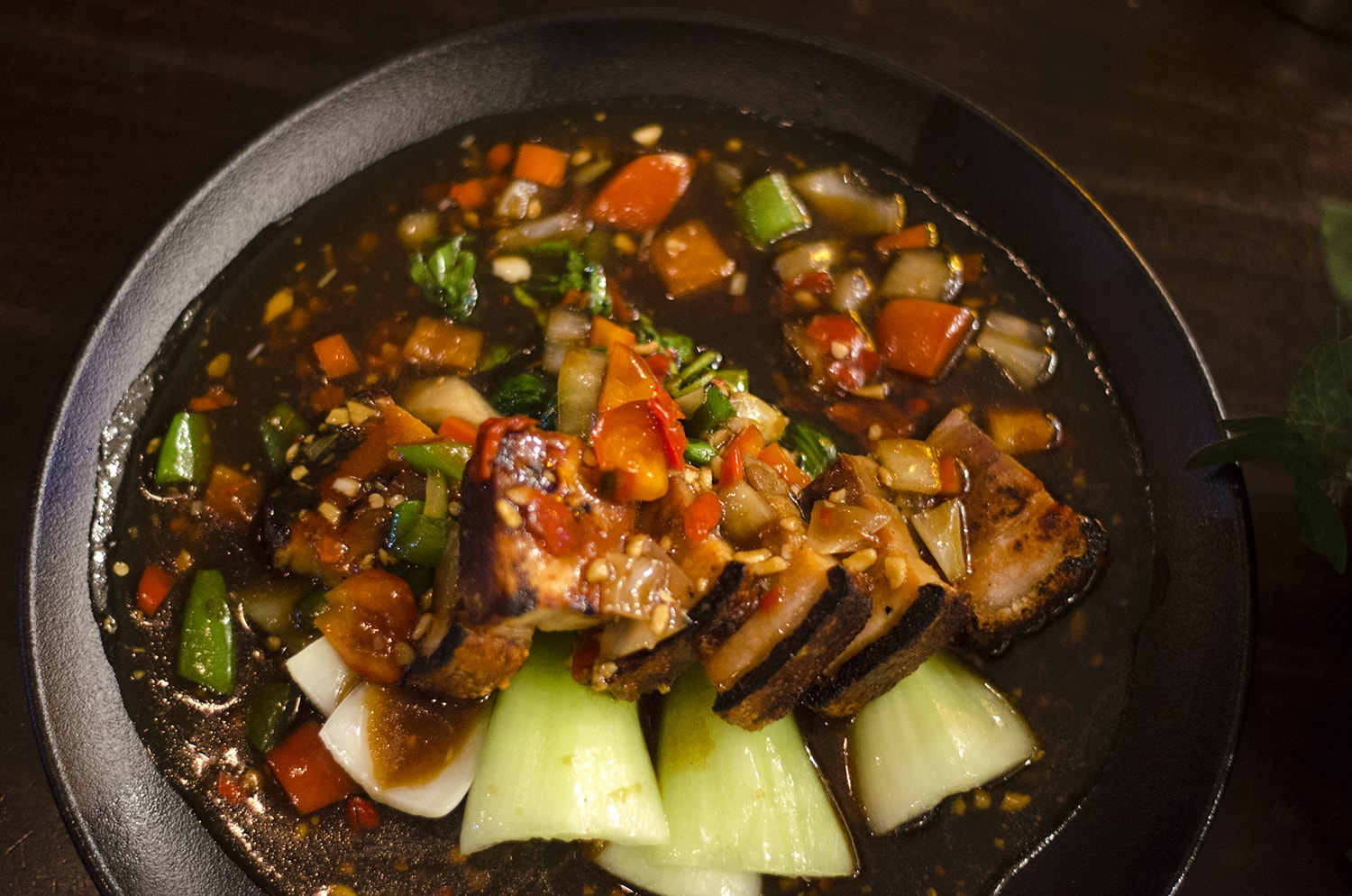 crispy pork belly stir fry chaophraya liverpool