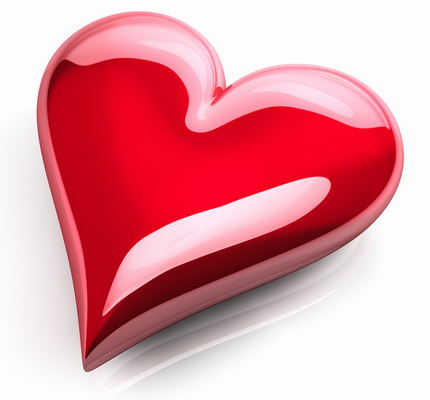 Glossy heart emoticon