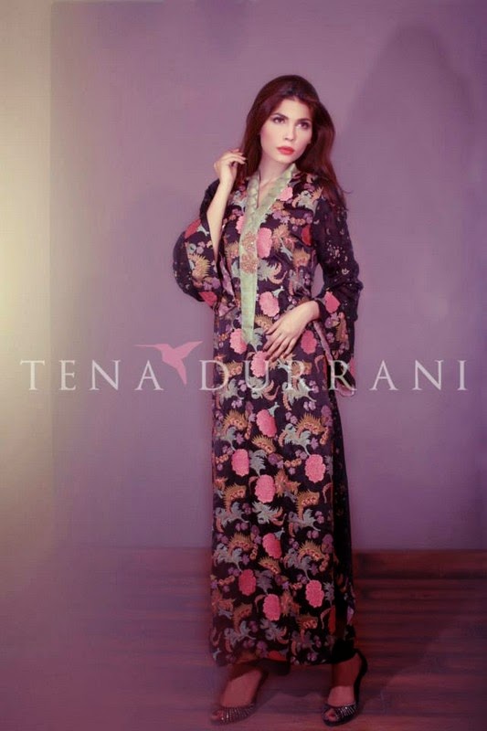 She247: Latest Embroidered Dresses by Tena Durrani 2014