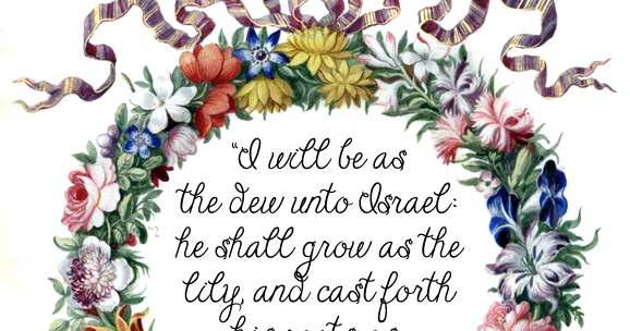 Scriptures and A Spring Wreath  Christian Clip Art Review