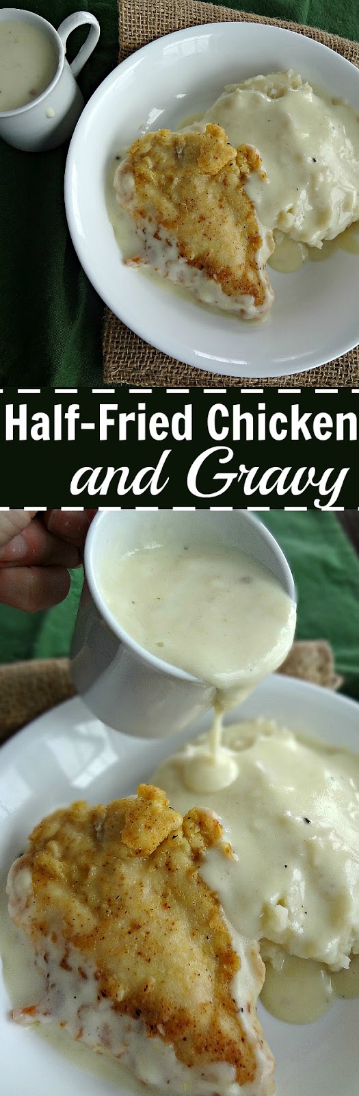 The Cooking Actress HalfFried Chicken and Gravy