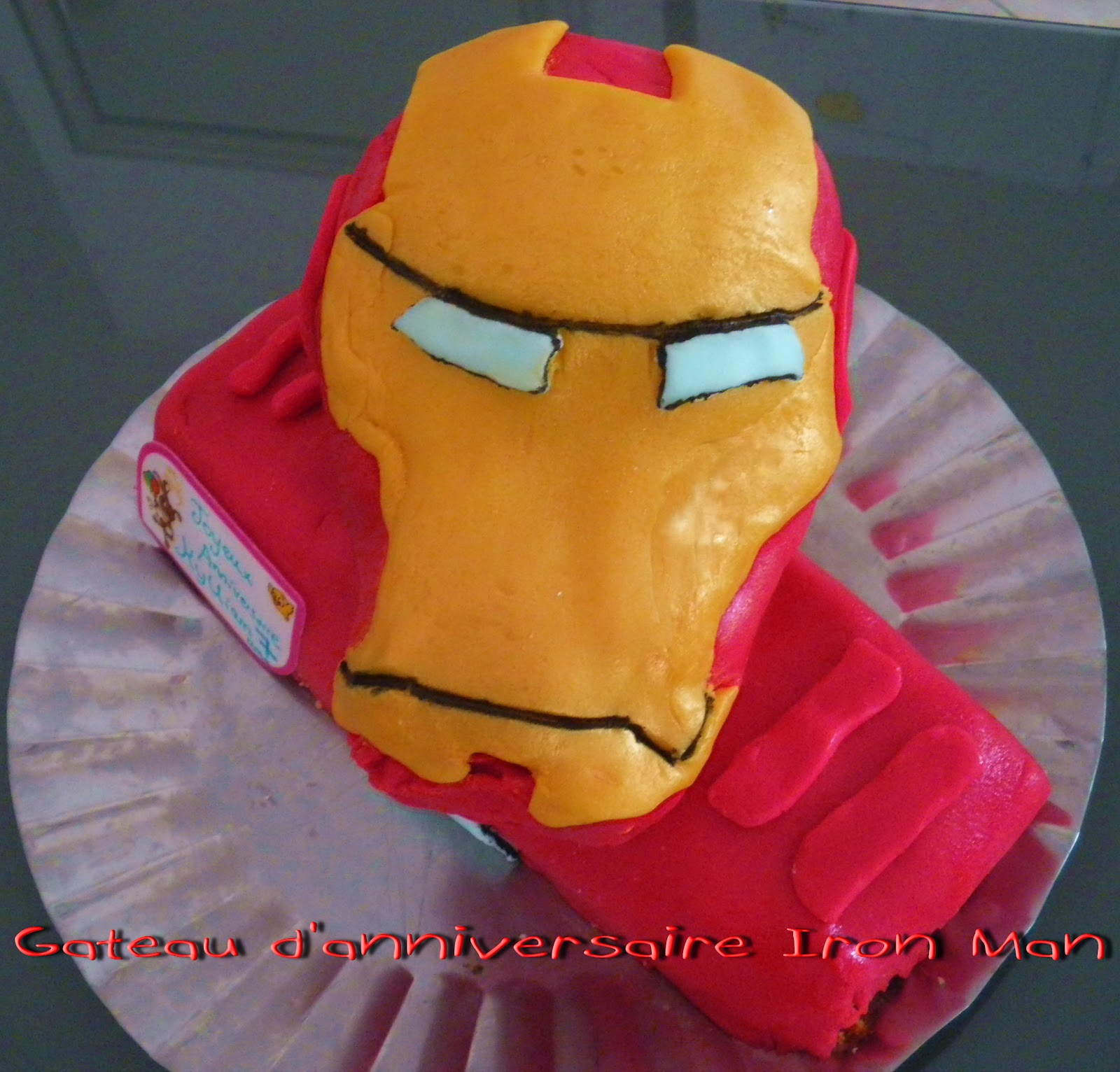 Gateau Gaga Love Cakes Gateau D Anniversaire Iron Man De Mon Kikinou Qui A 7 Ans