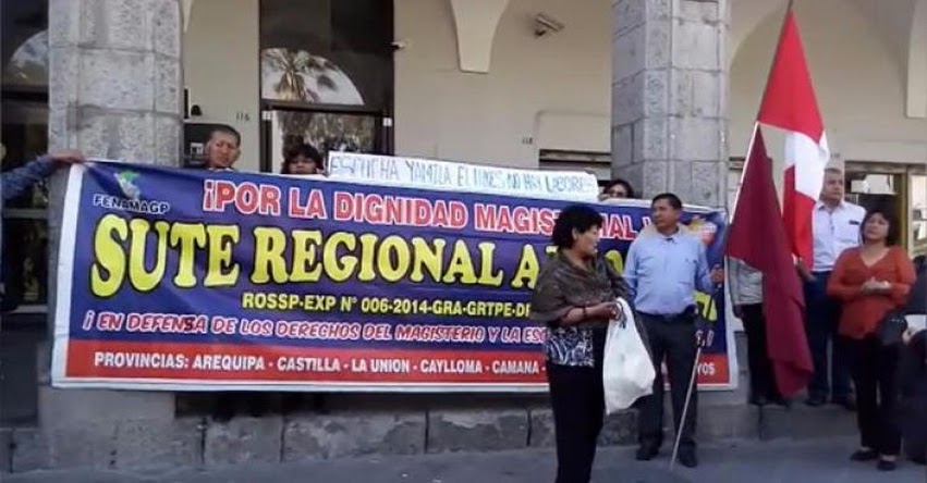 Profesores SUTEP Arequipa continuarán con huelga indefinida Profesores SUTEP Arequipa continuarán con huelga indefinida