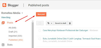 Berikut ini panduan cara menulis artikel  JejakPedia.com :  Cara Menulis Artikel di Blog - Membuat Posting, Mengisi Blog