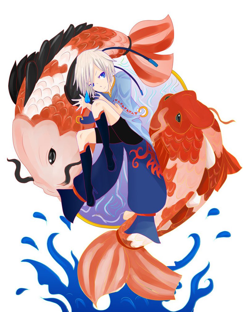 Koi Fish anime girls | Animoe