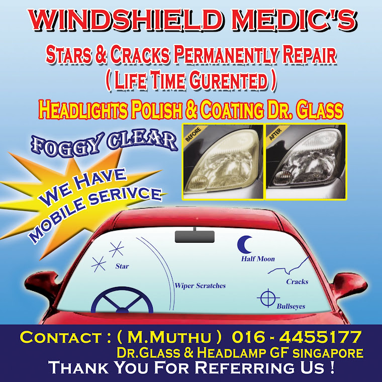 WINDSHIELD AND WINDSCREEN REPAIR IPOH AND TAIPING January 2012