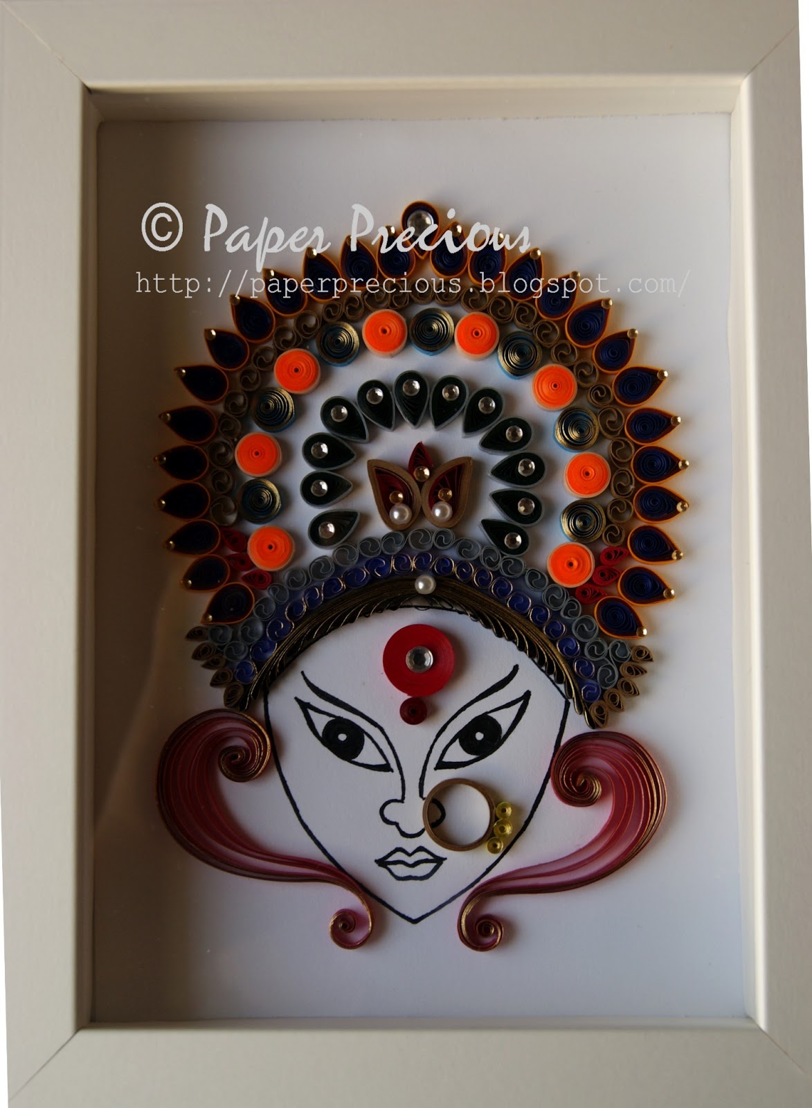 Paper Precious Quilled Lakshmi Indian Goddess