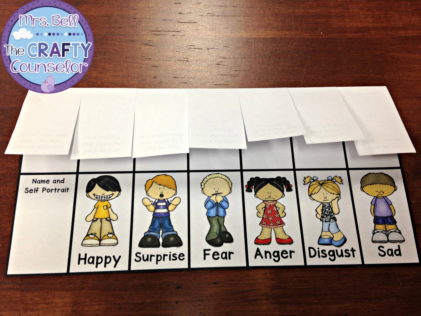 Discussing Emotions, the Foldable!!! Mrs. Bell The Crafty Counselor