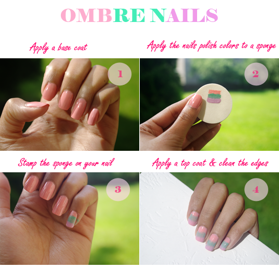 How to Ombre Nails, Ombre Nails, Nailart, Nail design