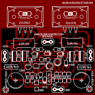 Pcb power amplifier Symetris Dengan Final Sanken – BLOGKAMARKU