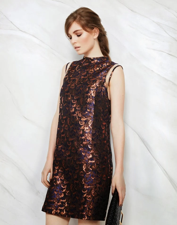 MARKS AND SPENCER LIMITED EDITION DRESS £49.50, BAG £25