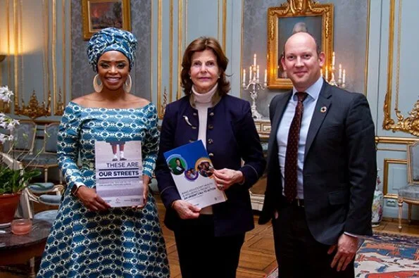 Queen Silvia of Sweden received Child Health Initiative Global Ambassador Zoleka Mandela at the royal palace