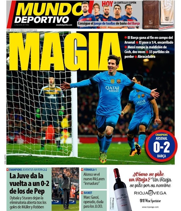 FC Barcelona, Mundo Deportivo: "Magia"