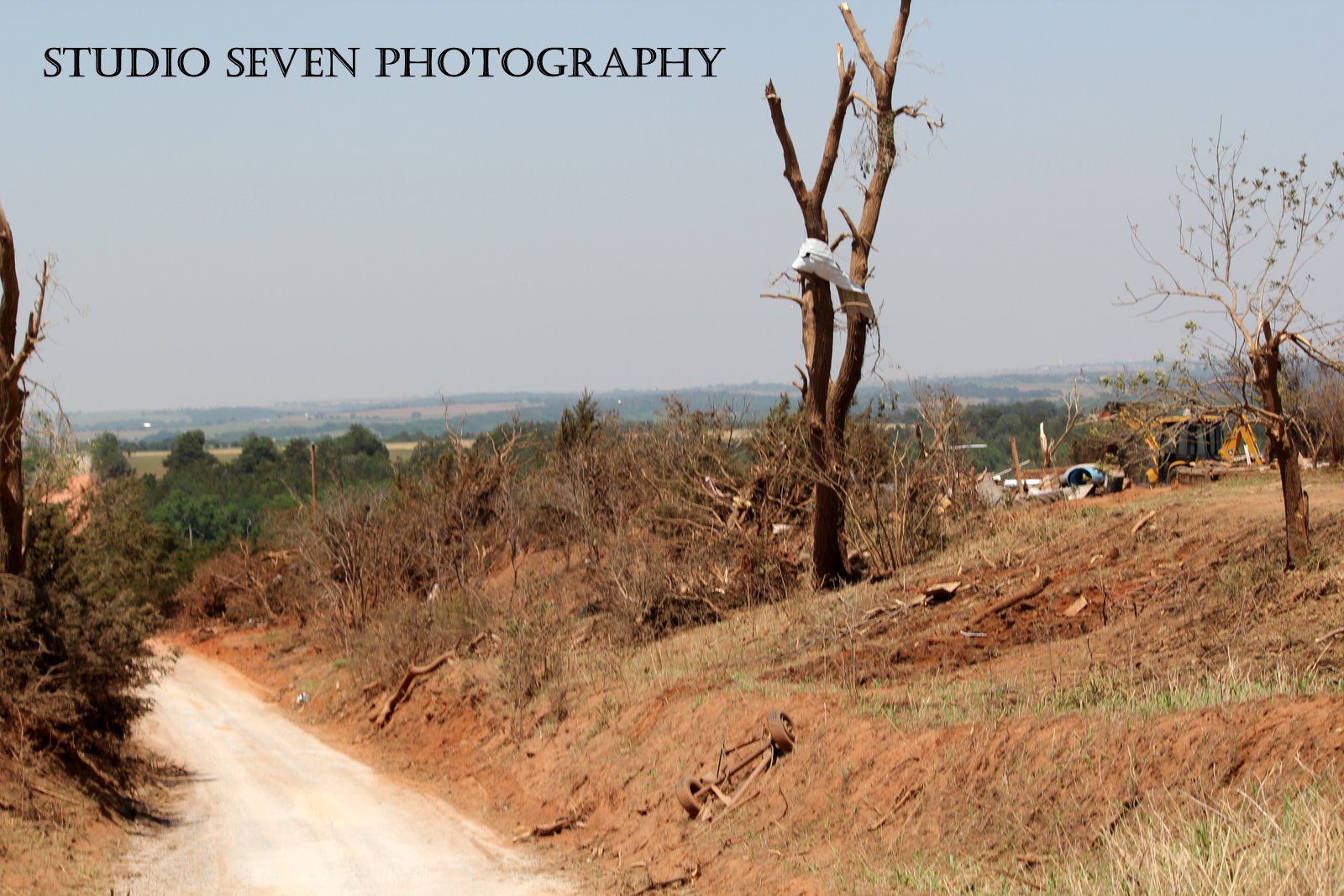 Studio 7 Photography Tornado path at Lookeba, Oklahoma