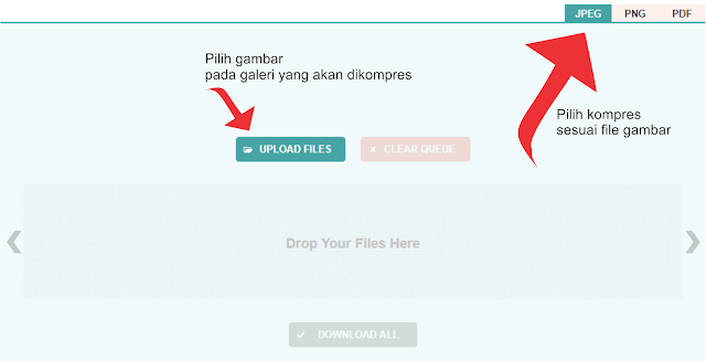 Compress Gambar Cara Memperkecil Size Gambar atau File (JPEG,PNG,PDF) Tanpa Aplikasi