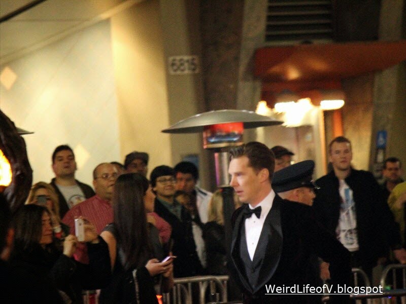 The Hobbit: The Desolation of Smaug Red Carpet Premiere Benedict Cumberbatch arriving to premiere.