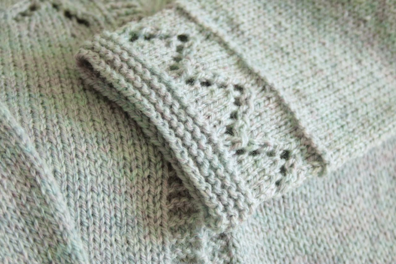 Cherry Heart: Granny's favourite cardigan cuff detail