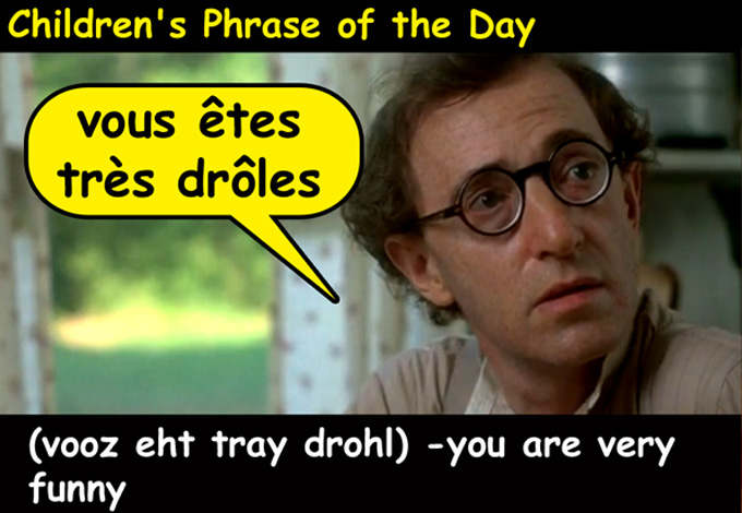 Let's Learn French Together: Children's Phrase of the Day - You Are
