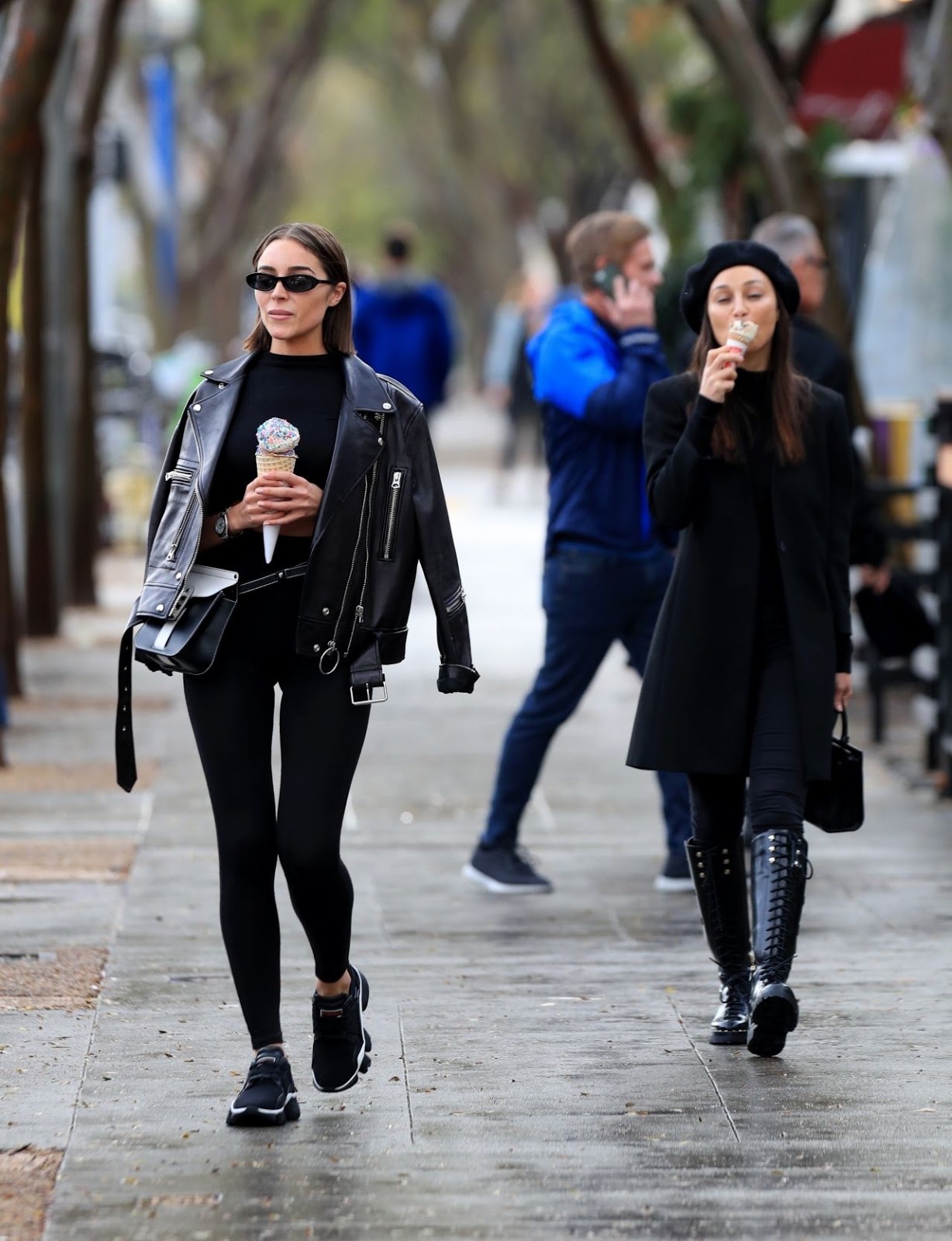 Olivia Culpo Clicked in Tights – West Hollywood March 2019