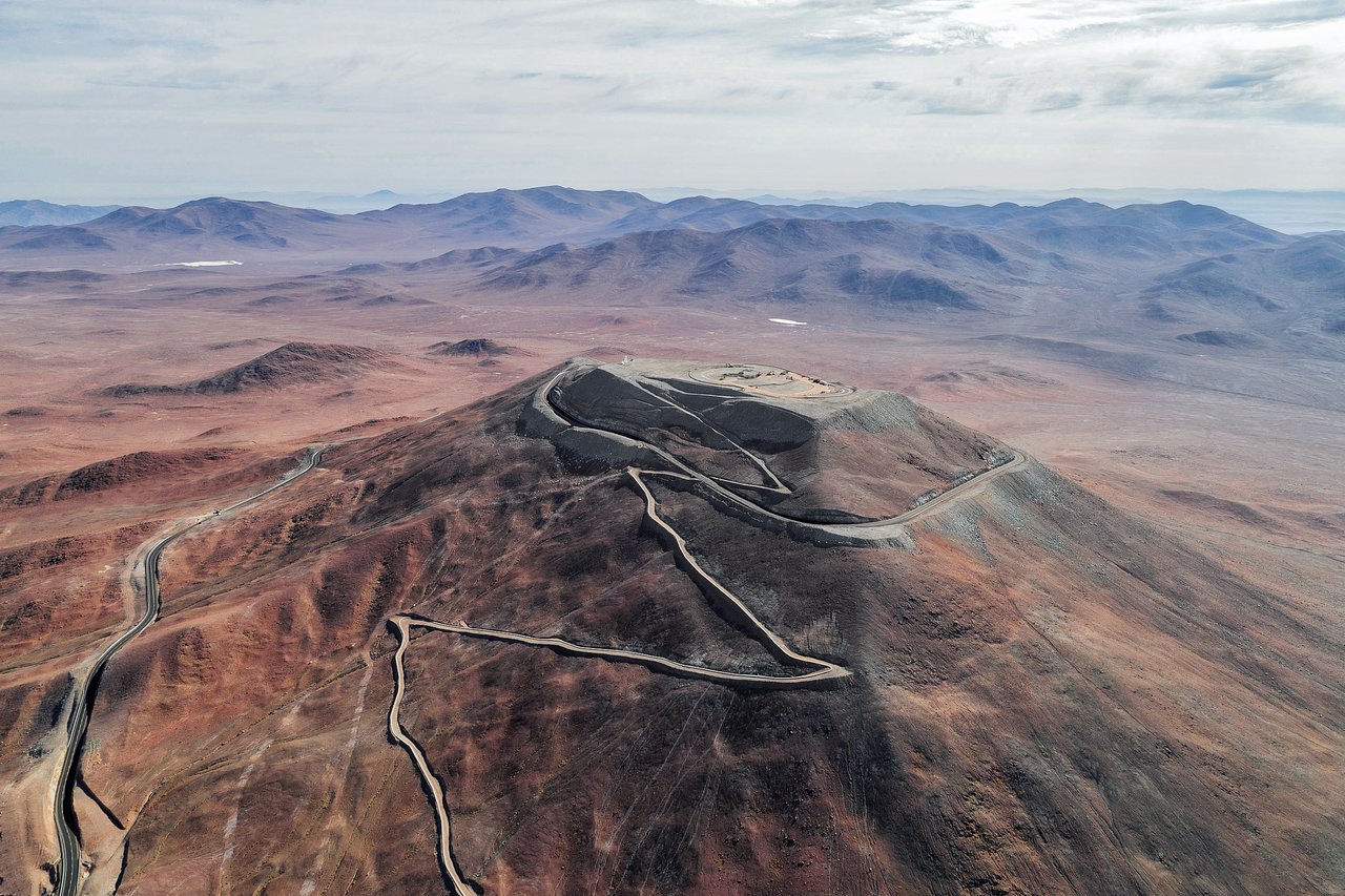 Cerro Armazones no Chile onde ficará