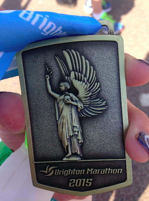 Brighton Marathon 2015 medal - FitBits Brighton Marathon 2015 medal - FitBits
