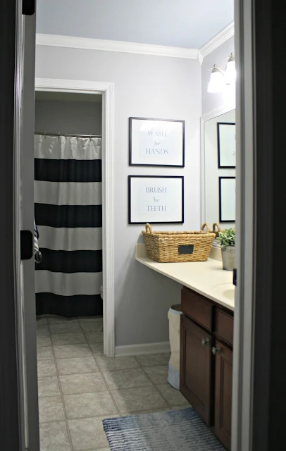 Two room bathroom makeover