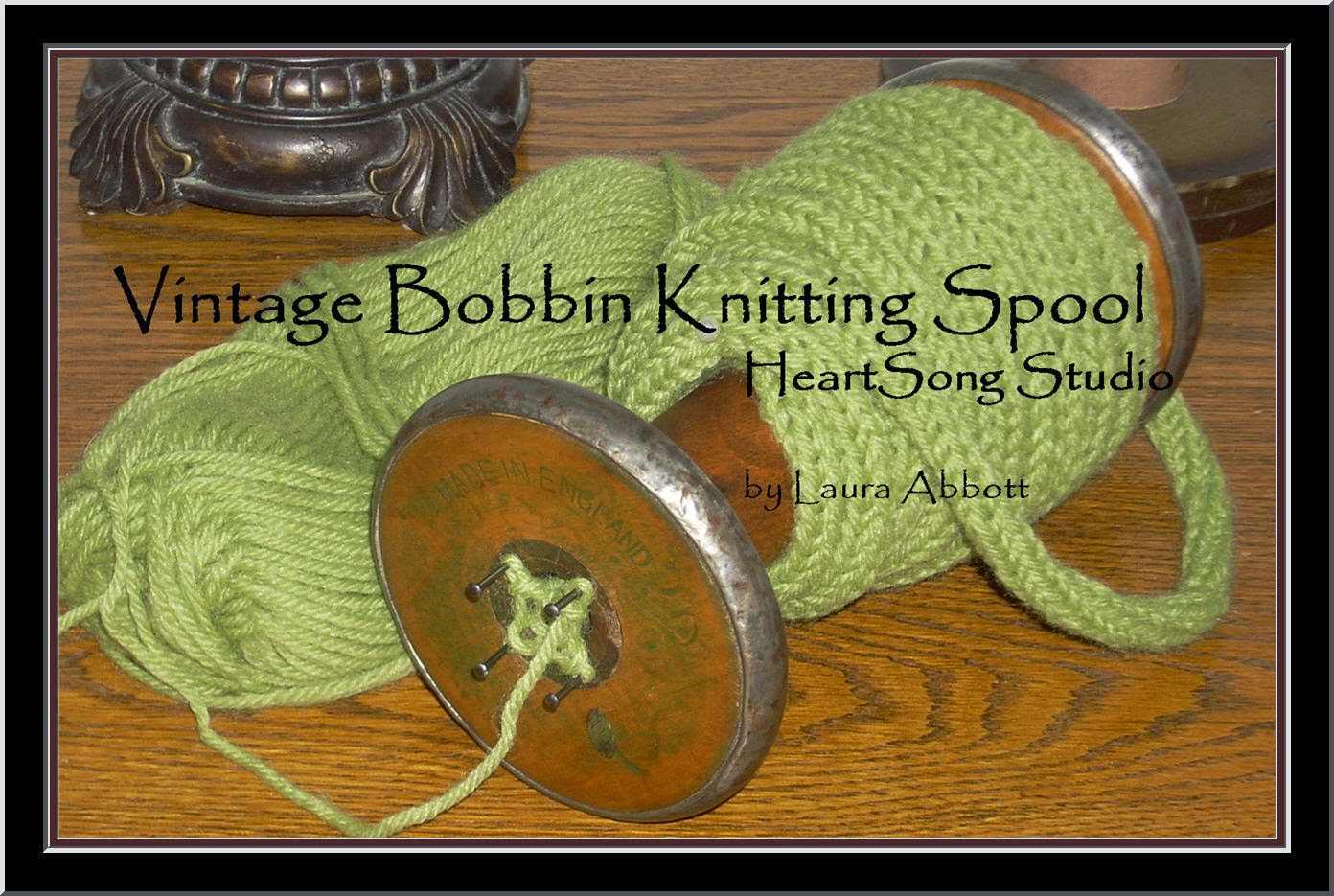 HeartSong Studio Vintage Textile Mill Knitting Spool