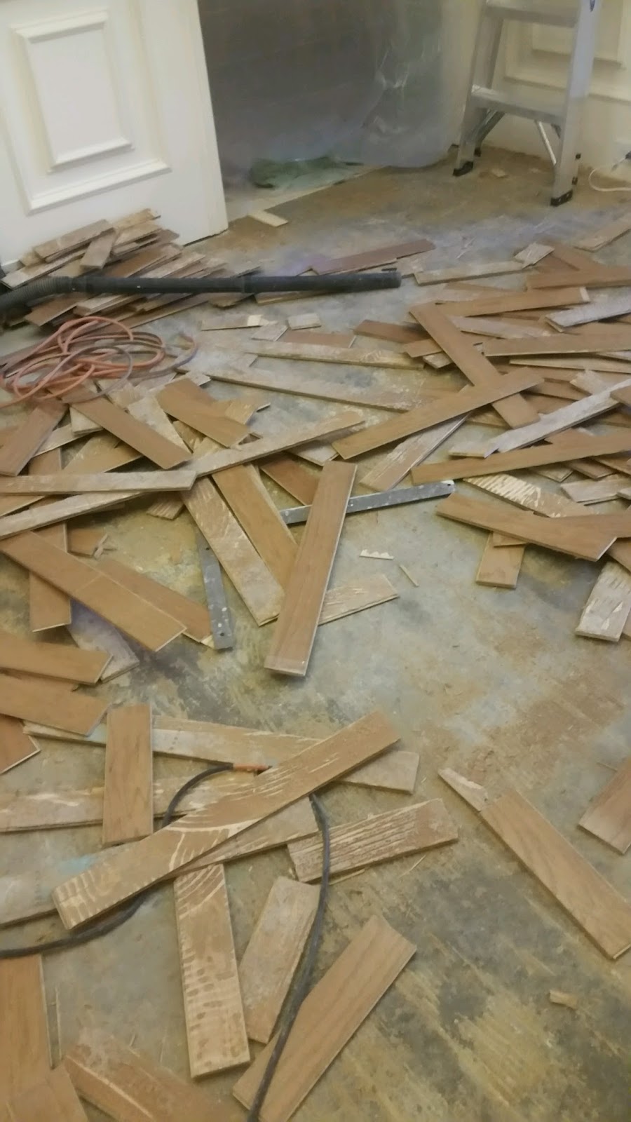 Confessions Of A Tile Setter How To Remove Glue Down Wood
